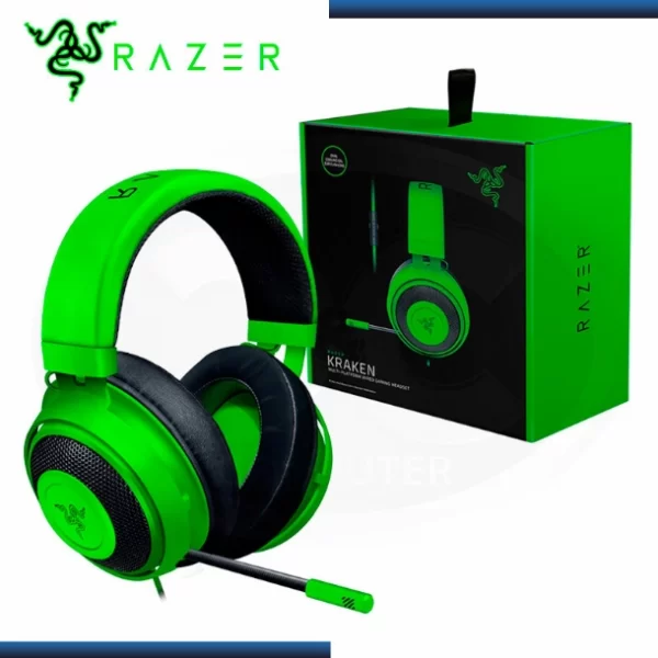 Auricular Gamer Razer Kraken Wired Green