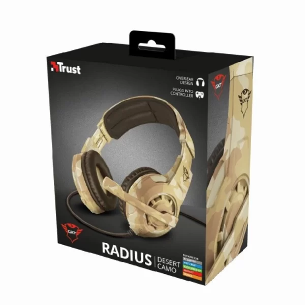 Auricular Gamer Trust Radius Gxt310D Desert - Imagen 2