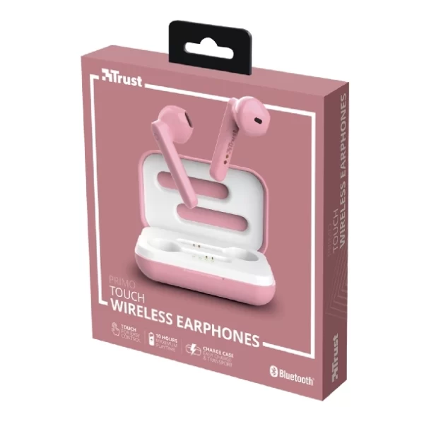 Auricular Trust Primo Touch Bt Pink - Imagen 2