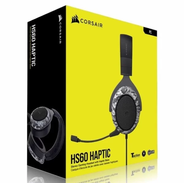Auricular Gamer Corsair Hs60 Haptic Camuflado - Imagen 3