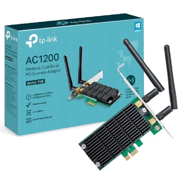 Placa Red Pci-E Tp-Link Archer T4E Ac1200 Dualband