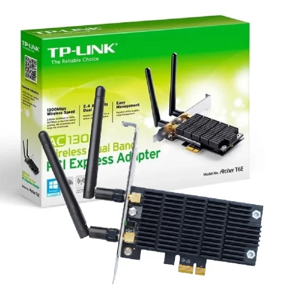 Placa Red Pci-E Tp-Link Archer T6E Ac1300 Dualband