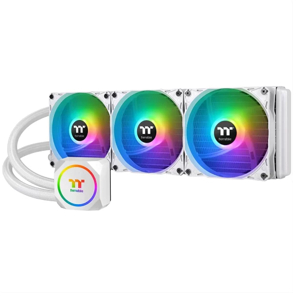 Water Cooler Thermaltake Th360 Argb Sync Aio 360Mm Snow Whit