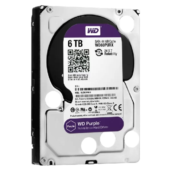 Disco Hdd 6Tb Western Digital Purple 3.5 64Mb
