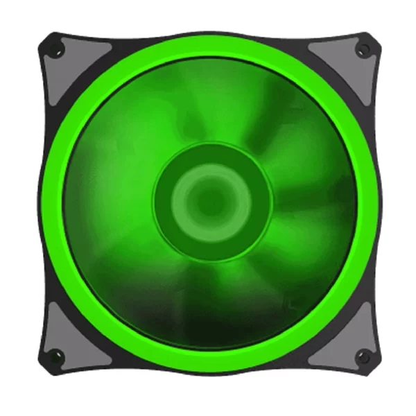 Fan Gamemax P/ Gabinete 120Mm Leds Verde - Imagen 2