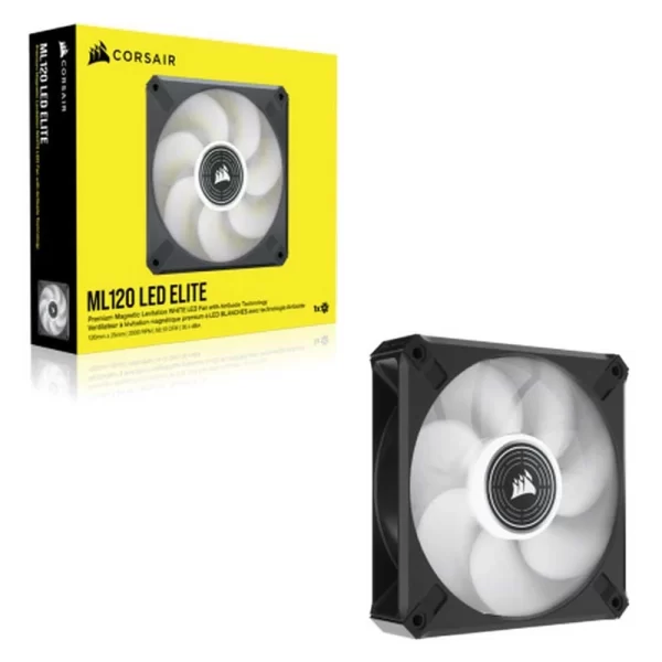 Fan Cooler Corsair Ml120 Elite 120Mm White Magnetic Levitati