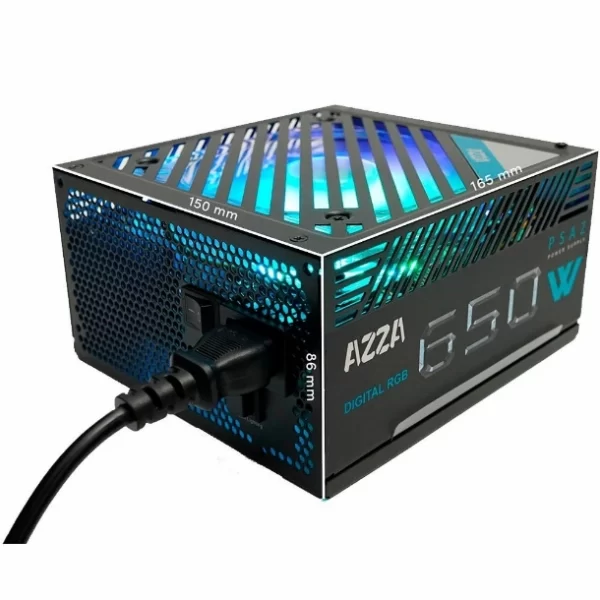 Fuente Pc Azza 650W 80Plus Bronce Argb