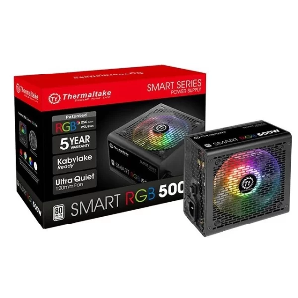 Fuente Gamer Thermaltake Smart Rgb 500W 80 Plus