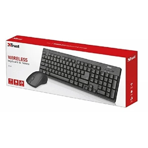 Teclado Y Mouse Trust Ziva Wireless Deskset Es - Imagen 2