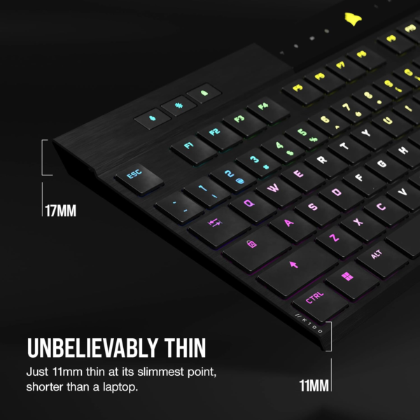 Teclado Corsair K100 Air Wireless Ultra Low Profile Cherry M - Imagen 2