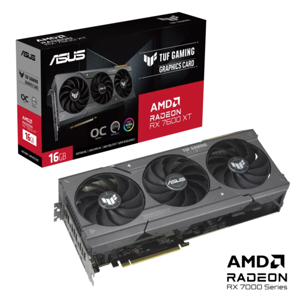 Placa De Video AMD Rx 7600 XT Asus TUF Gaming OC 8GB