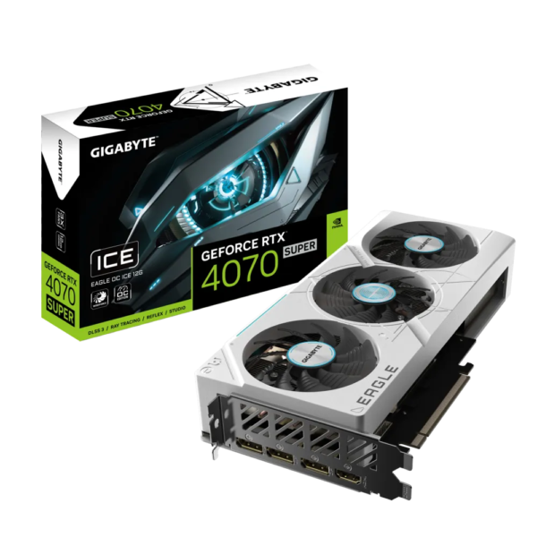 Placa De Video Gigabyte RTX 4070 Super Eagle OC ICE 12GB Whi