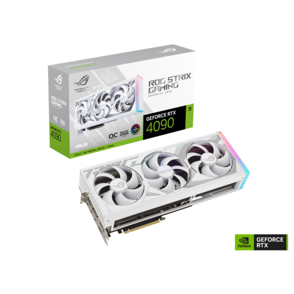 Placa De Video RTX 4090 Asus ROG Strix OC White 24GB
