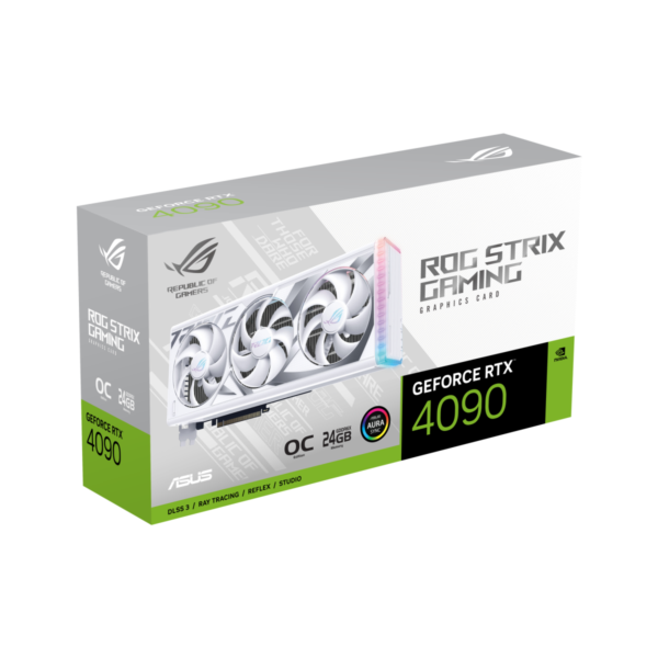 Placa De Video RTX 4090 Asus ROG Strix OC White 24GB - Imagen 7