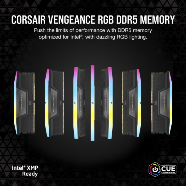 Memoria DDR5 Corsair 32Gb (2x16Gb) 6200 MHz Vengeance RGB Bl - Imagen 4