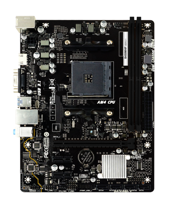 Mother Biostar AM4 B450MHP BOX M-ATX - Imagen 2