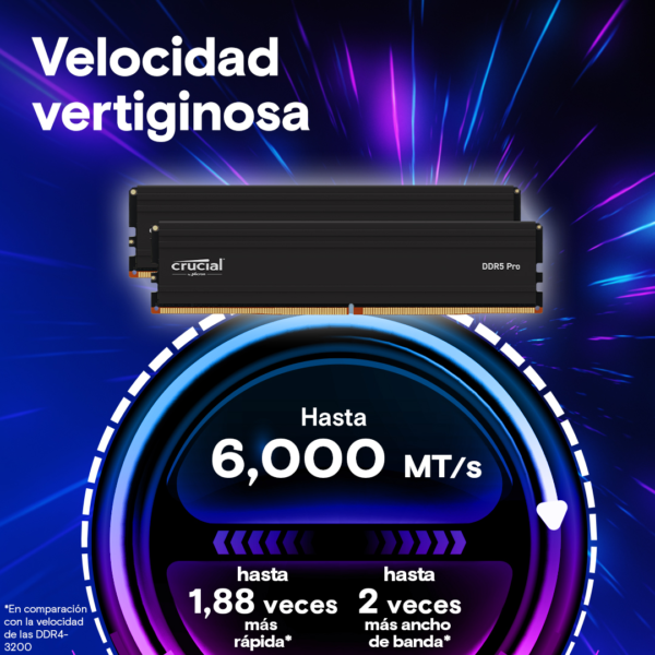 Memoria Crucial Pro 16GB DDR5-5600 UDIMM CL46 - Imagen 2