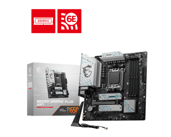 Mother Msi (Am5) B650M Gaming Plus Wifi Box M-Atx