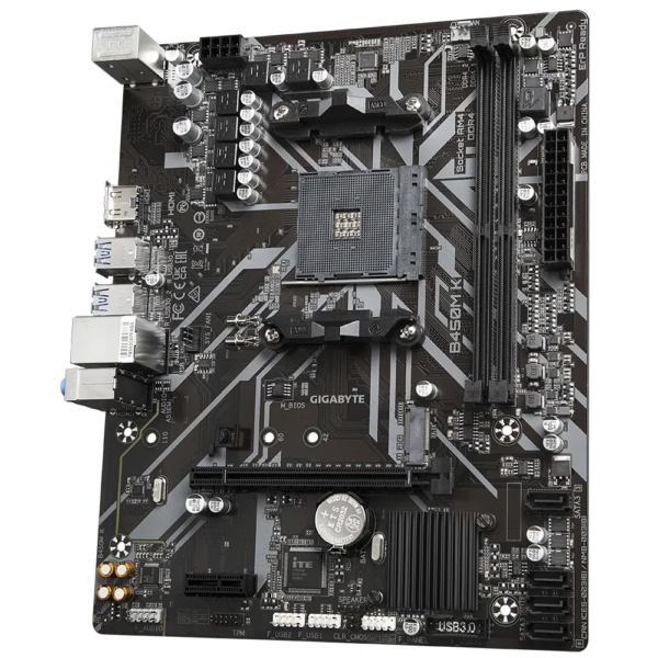 Mother Gigabyte B450M K DDR4 AM4 (Serie 3000/4000/5000) - Imagen 4