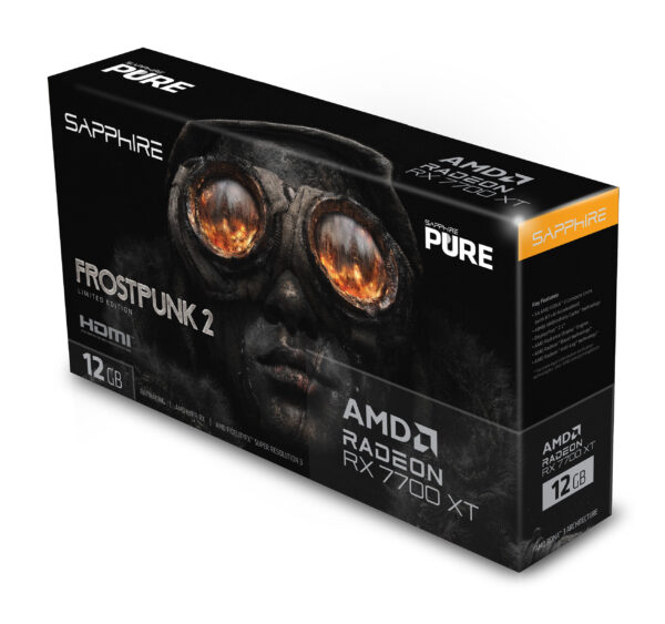 Placa De Video AMD RX 7700 XT Sapphire PURE Frostpunk 2 ED. - Imagen 4