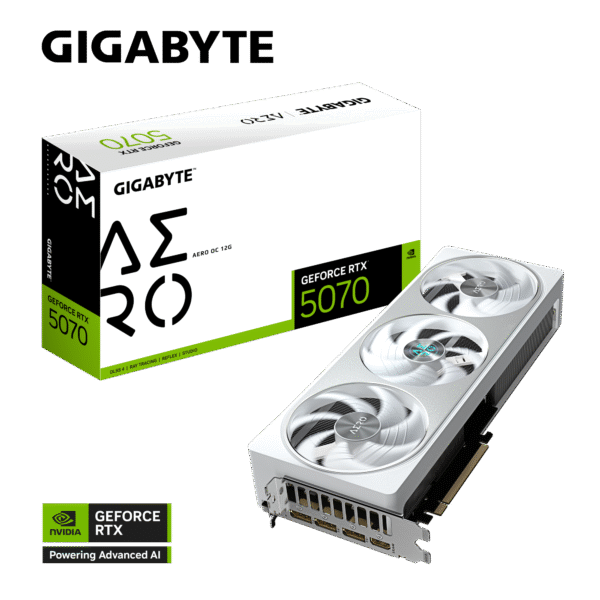 PLACA DE VIDEO GIGABYTE RTX 5070 AERO OC 12GB