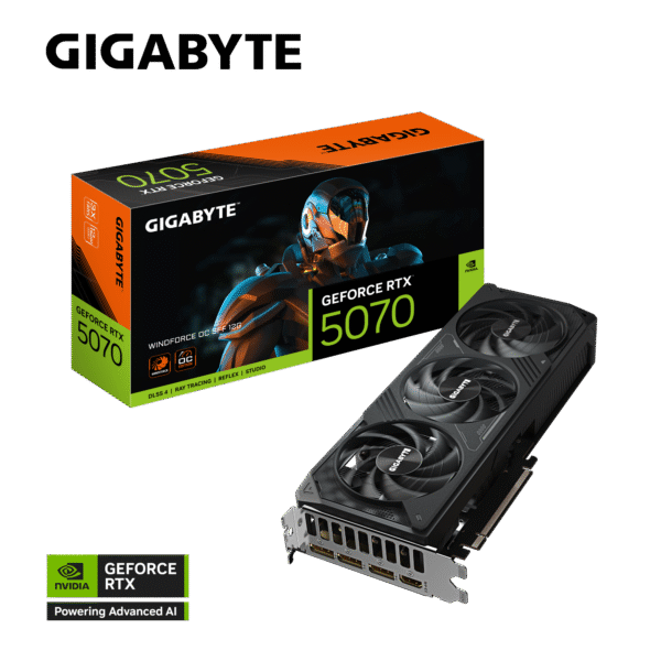 PLACA DE VIDEO GIGABYTE RTX 5070 WF3 OC 12GB