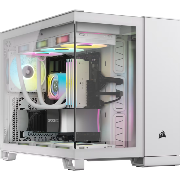 Gabinete Corsair 2500X Mid-Tower TG iCUE Fan RGB x2 Dual Cha