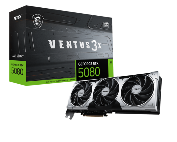Placa de Video MSI GeForce RTX 5080 Ventus OC 16G