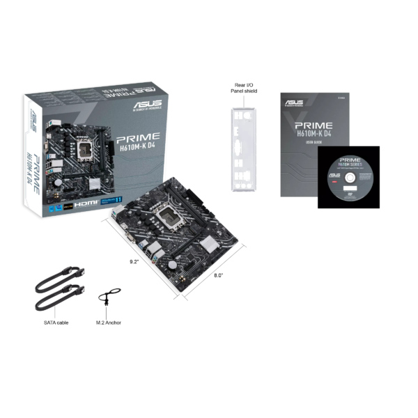 Mother Asus Prime H610M-K D4 Csm Lga 1700 Ddr4 - Imagen 7