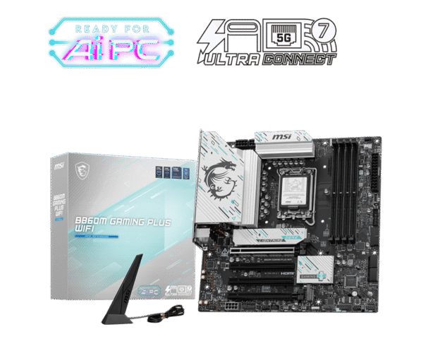 Mother MSI B860M GAMING PLUS WIFI DDR5 1851 (Serie Ultra)