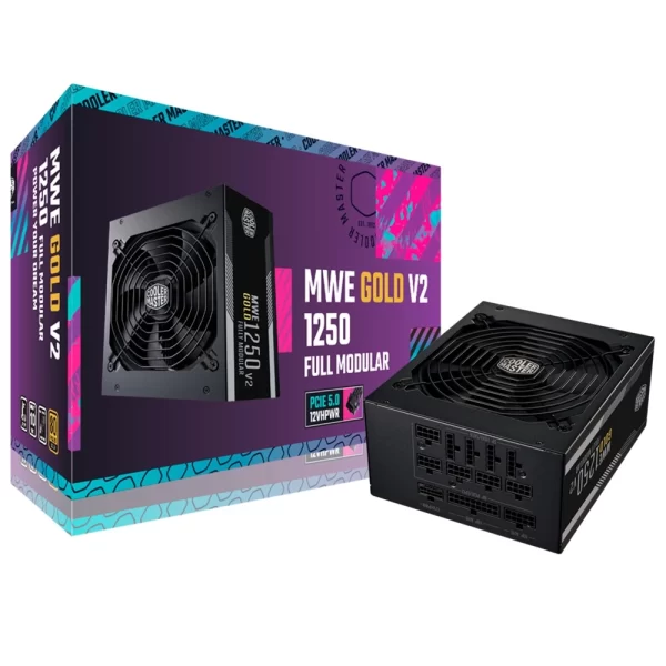Fuente 1250W Coolermaster Mwe Gold V2 1250W Full Mod Atx3