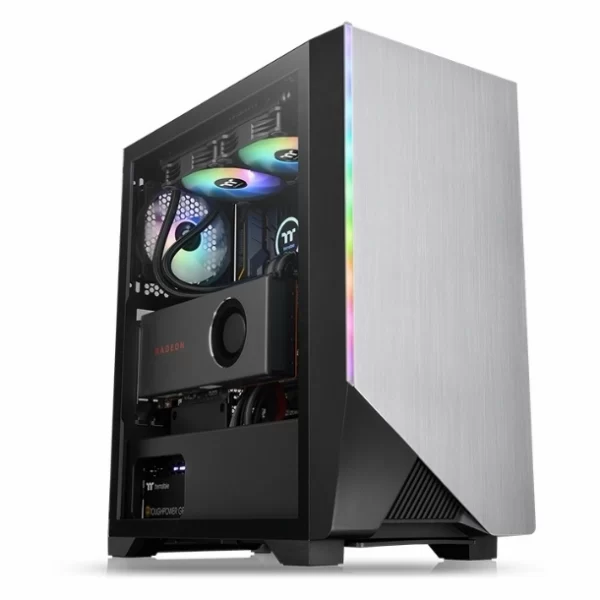 Gabinete Gamer Thermaltake H550 Tg Rgb Black Temp Glass