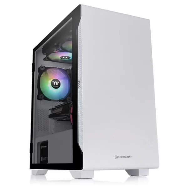 Gabinete Thermaltake S100 Tg Snow White Tempered Glass