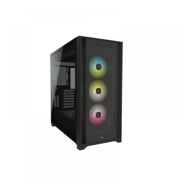 Gabinete Gamer Corsair Icue 5000X Rgb Black Midtower