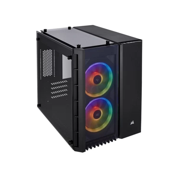 Gabinete Corsair Micro-Atx Crystal Series 280X Rgb Con Crist