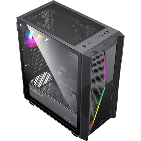 Gabinete Gamemax Typhoon Coc  Fan Argb Atx - Imagen 2