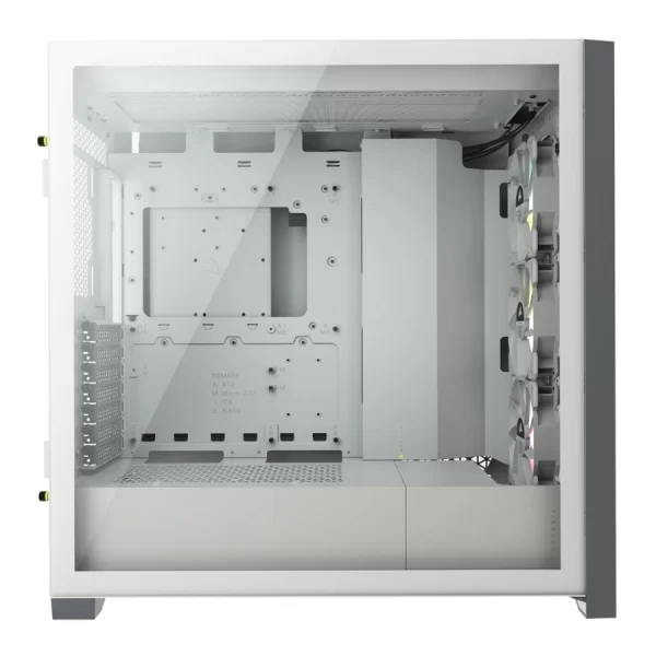 Gabinete Gamer Corsair 5000X Rgb Tg White Midtower - Imagen 4