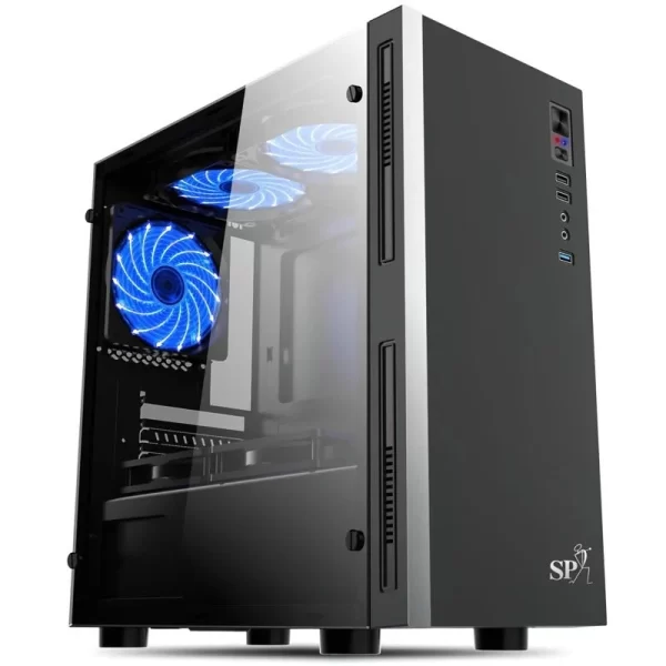 Gabinete Sp Gaming Cg-7080-2C Demeanor 12Cm Rgb Fan + 2 Cool
