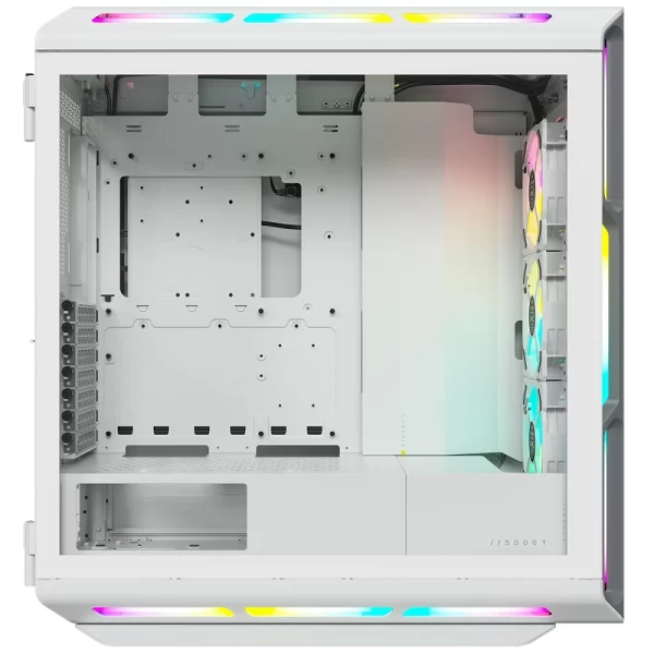 Gabinete Corsair Icue 5000T Rgb Tg Mid-Tower White - Imagen 2