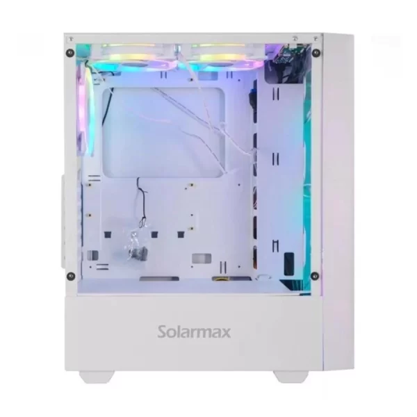Gabinete Gamer Solarmax Cm-5920 White 6 Coolers - Imagen 2
