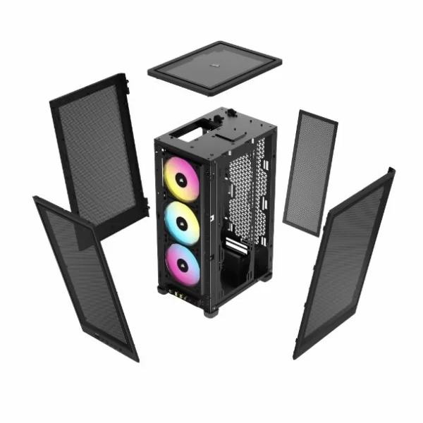 Gabinete Corsair 2000D Rgb Airflow Black - Imagen 2