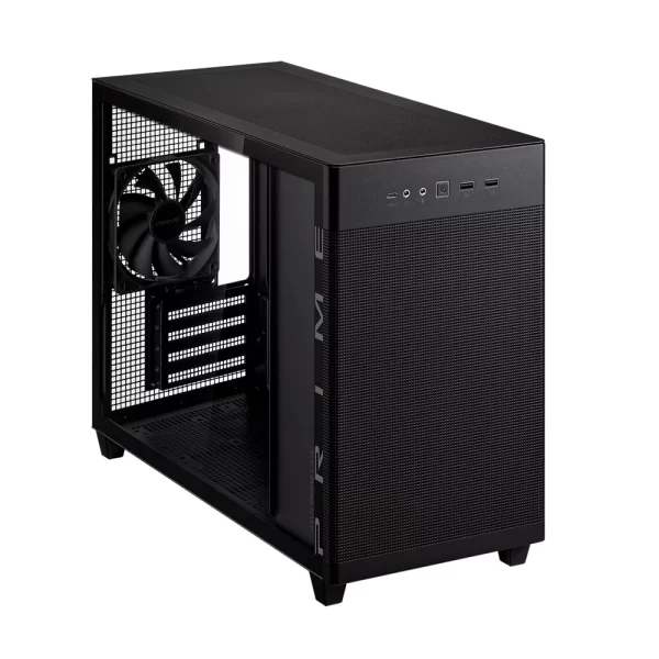 Gabinete Asus Ap201 Asus Prime Micro Atx Vidrio Templado Neg - Imagen 3