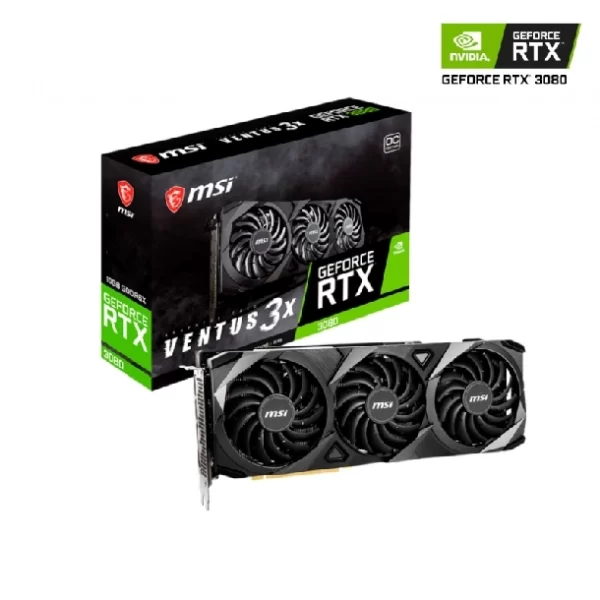 Placa De Video Rtx 3080 10Gb Msi Ventus X3 Lhr