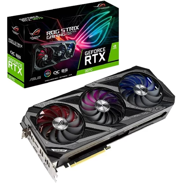 Placa De Video Rtx 3070 10Gb Asus Rog Strix Oc Mineria