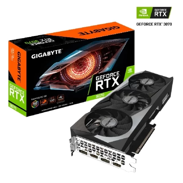 Placa De Video Rtx 3070 Gigabyte Gaming Oc