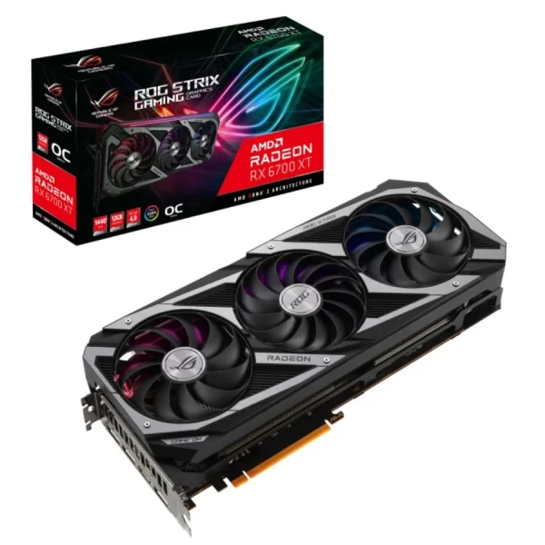 Placa De Video Amd Rx 6700 Xt Asus Rog Strix 12Gb
