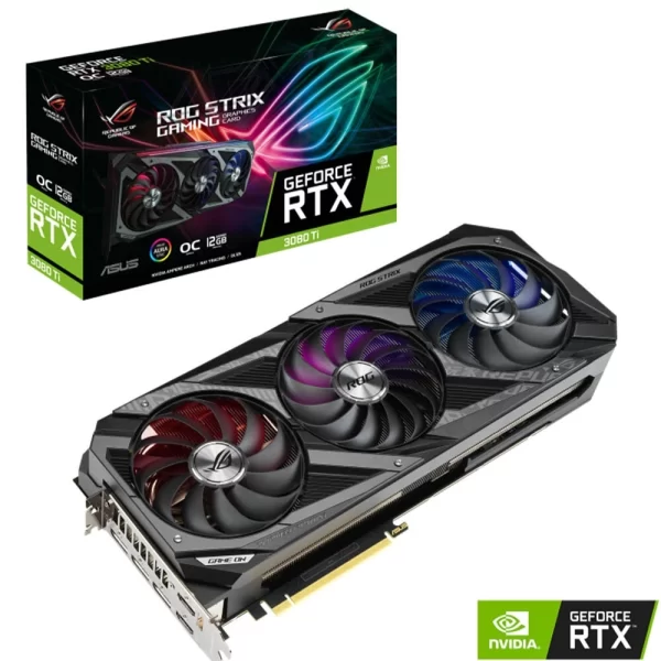 Placa De Video Rtx 3080 Ti Asus Rog Strix O12G Gaming