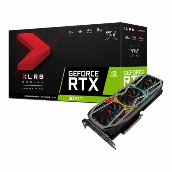 Placa De Video Rtx 3070 Ti Pny Xlr8 Gaming Epic-X Rgb