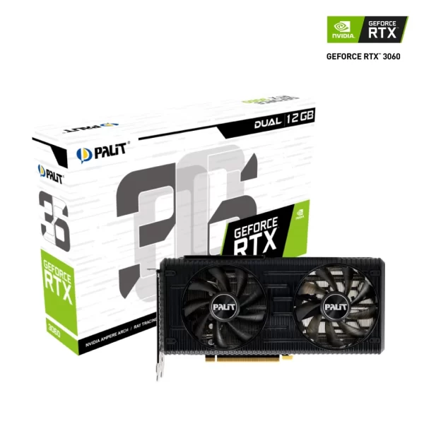 Placa De Video Rtx 3060 Palit Dual 12Gb
