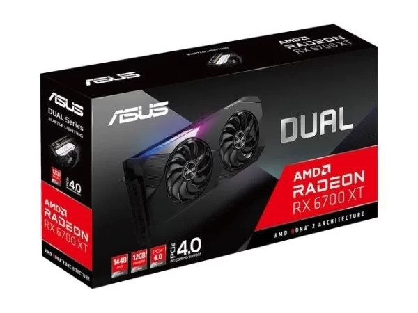Placa De Video Amd Rx 6700 Xt Asus Dual 12Gb